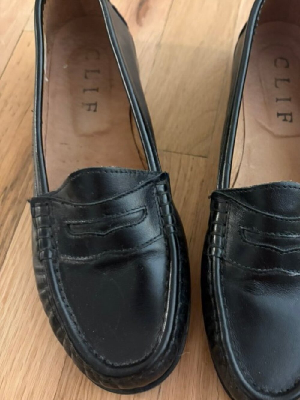 Clif Paris Italian Leather Loafers Size 9